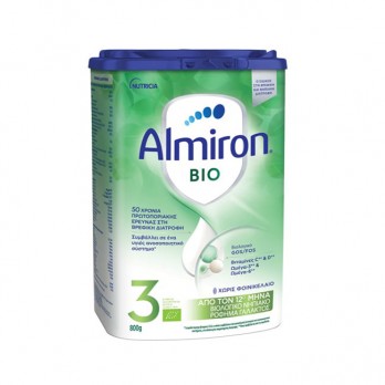 Nutricia Almiron BIO 3 800gr | Βιολογικό Ρόφημα Γάλακτος για Βρέφη από 12 μηνών