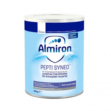 Nutricia Almiron Pepti Syneo 400gr | Γάλα σε σκόνη για Αλλεργία στην Πρωτεΐνη του Αγελαδινού Γάλακτος, από την Γέννηση