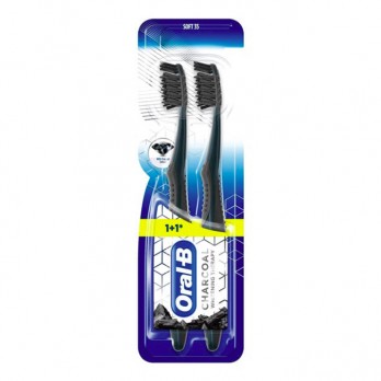 Oral-B Charcoal Whitening Therapy Soft 2τμχ |  Οδοντόβουρτσα Λεύκανσης με Άνθρακα 