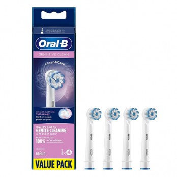 Oral-B Sensitive Clean & Care 4τμχ |  Ανταλλακτικές Κεφαλές Ηλεκτρικής Οδοντόβουρτσας