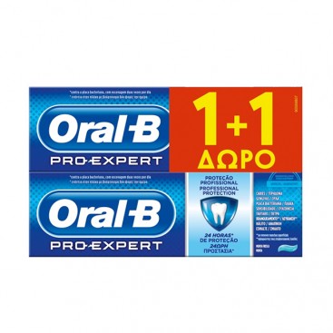 Oral-B Pro Expert Professional Protection 2x75ml | Οδοντόκρεμα Πολλαπλής Προστασίας 1+1 Δώρο