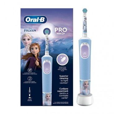 Oral-B Pro Kids 3+ Frozen ,1τμχ | Παιδική Ηλεκτρική Οδοντόβουρτσα για παιδιά 3+