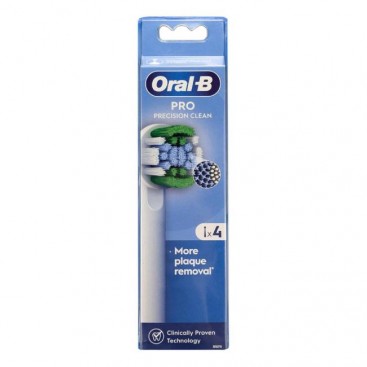 Oral-B Pro Precision Clean 4τμχ | Ανταλλακτικές Κεφαλές για Ηλεκτρική Οδοντόβουρτσα 