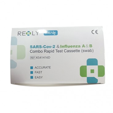 Realy SARS-Cov-2 & Influenza A & B Combo Rapid Test 1τμχ | Τεστ Ανίχνευσης COVID-19 και Γρίπης Α & Β με Ρινικό Δείγμα