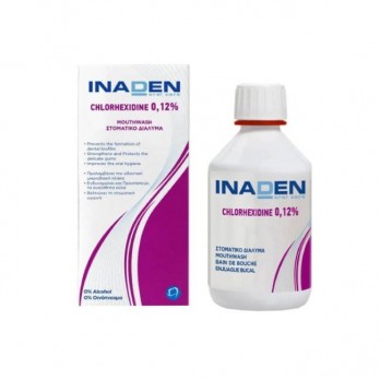 Inaden Chlorhexidine 0.12% Mouthwash 250ml | Στοματικό Διάλυμα με Χλωρεξιδίνη