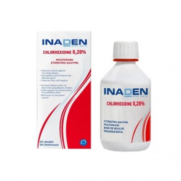 Inaden Chlorhexidine 0.20% Mouthwash 250ml | Στοματικό Διάλυμα με Χλωρεξιδίνη