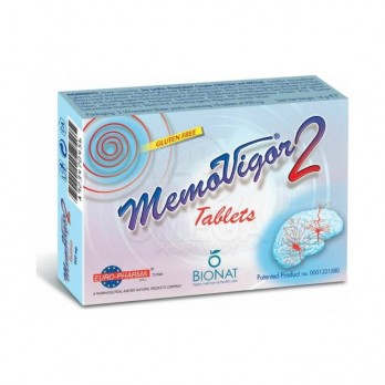 Bionat Memovigor 2 900mg, 20tabs | Συμπλήρωμα Διατροφής  για Ιλίγγους, Εμβοές, Ενίσχυση Μνήμης