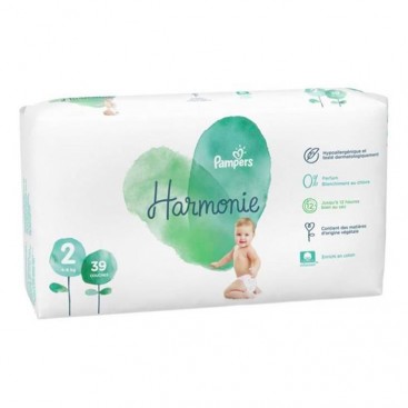 Pampers Harmonie No2 (4-8kg) 39τμχ | Βρεφικές Πάνες 