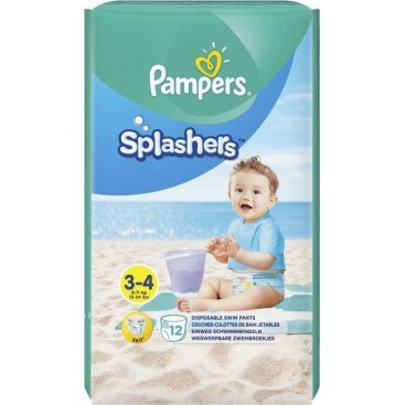 Pampers Splashers No 3-4 (6-11kg) 12τμχ | Αδιάβροχες Πάνες Μαγιό 