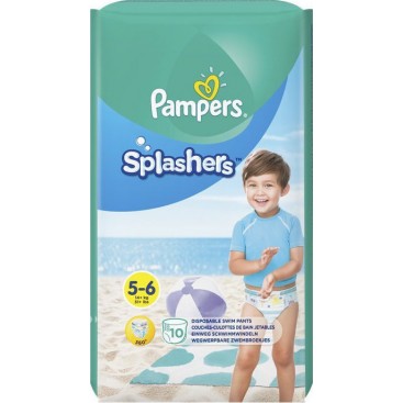 Pampers Splashers No 5-6 (14kg+) 10τμχ | Αδιάβροχες Πάνες Μαγιό