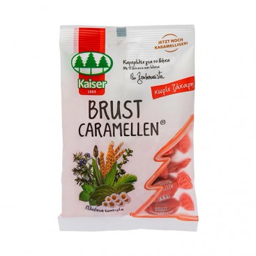 Kaiser 1889 Brust Caramellen 75gr | Καραμέλες για το Βήχα με Βιταμίνη C και 15 Βότανα