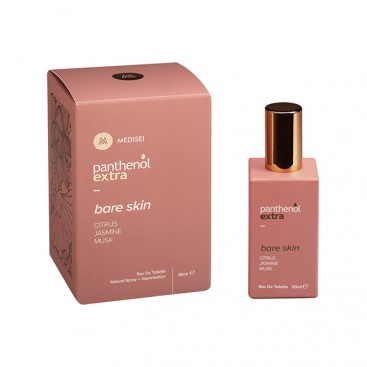 Medisei Panthenol Extra Bare Skin Eau de Toilette 50ml|Γυναικείο Απαλό  Άρωμα με Ξυλώδεις και Φλοράλ Νότες