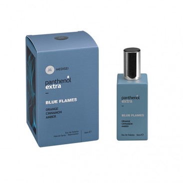 Medisei Panthenol Extra Blue Flames Eau de Toilette 50ml | Ακαταμάχητο Ανδρικό Άρωμα, με νότες Εσπεριδοειδών