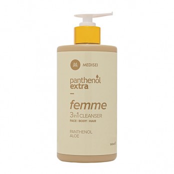 Medisei Panthenol Extra Femme 3in1 Cleanser 500ml | Γυναικείο Αφρόλουτρο και Σαμπουάν με Ανατολίτικο Άρωμα και Νότες Βανίλιας