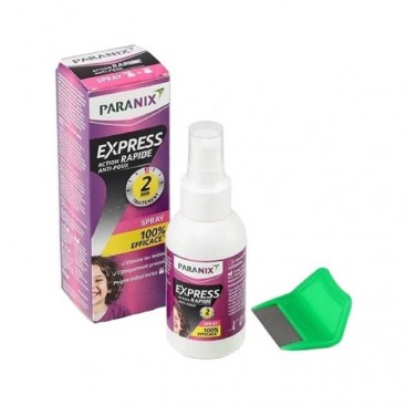 Paranix Express Spray 95ml | Αντιφθειρικό Σπρέι Ταχείας Δράσης & Χτένα 