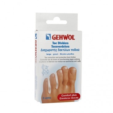 Gehwol Toe Dividers Large Διαχωριστής Δακτύλων Ποδιού Μεγάλο μέγεθος 3τμχ