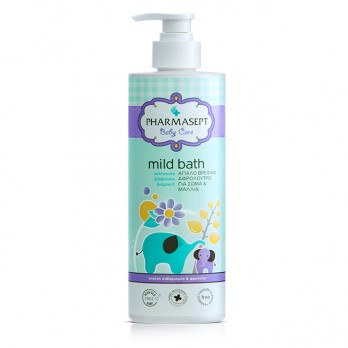 Pharmasept Baby Care Mild Bath 500ml | Απαλό Βρεφικό Αφρόλουτρο για Σώμα & Μαλλιά.