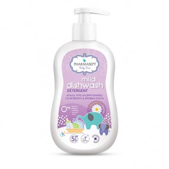 Pharmasept Mild Dishwash Detergent 400ml | Απαλό Υγρό Απορρυπαντικό για Μπιμπερό & Βρεφικά Σκεύη