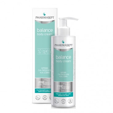 Pharmasept Balance Body Cream 250ml | Κρέμα για Πρόσωπο και Σώμα για την Ξηρή και Ευαίσθητη Επιδερμίδα