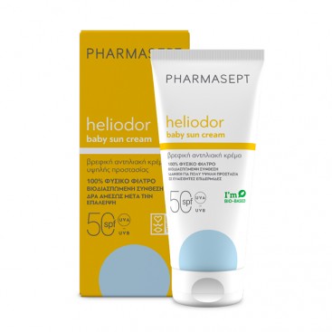 Pharmasept Heliodor Baby Sun Cream Spf50 100ml | Βρεφική Αντηλιακή Κρέμα Υψηλής Προστασίας 