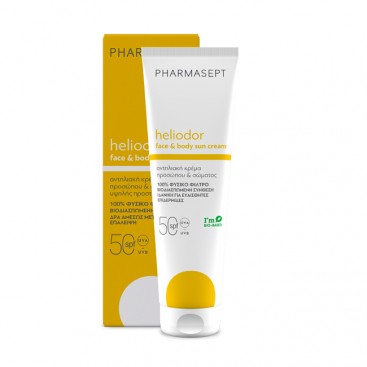 Pharmasept Heliodor Face & Body SPF50 150ml | Αντηλιακή Κρέμα Προσώπου & Σώματος Υψηλής Προστασίας