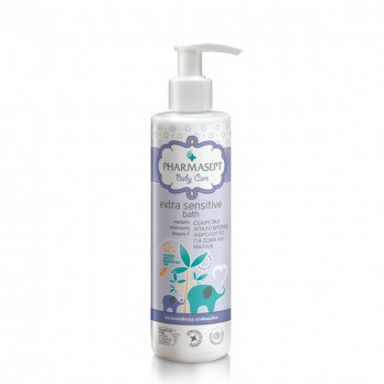 Pharmasept Baby Care Extra Sensitive Bath 250ml | Πολύ Απαλό Βρεφικό Αφρόλουτρο για χρήση από την πρώτη ημέρα, για σώμα & μαλλιά