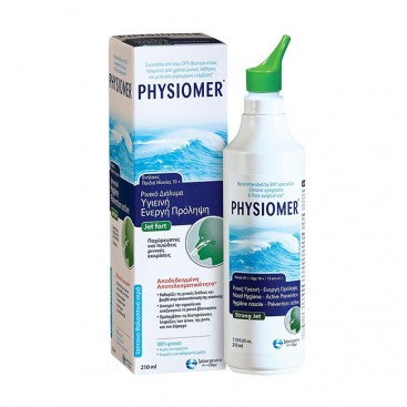 Physiomer Jet Fort 210ml | Ισότονο Ρινικό Διάλυμα ,Ισχυρής Έντασης Ψεκασμός