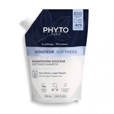 Phyto Phyto Douceur Softness Shampoo Refill 750ml | Ανταλλακτικό Σαμπουάν για Όλους τους Τύπους Μαλλιών