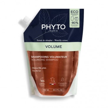 Phyto Phyto Volume Volumizing Shampoo Refill 750ml | Ανταλλακτικό Σαμπουάν για Όγκο για Λεπτά και Άτονα Μαλλιά