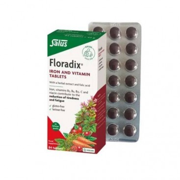 Power Health Salus Floradix  84tabs | Τονωτικό Συμπλήρωμα Διατροφής με Οργανικό Σίδηρο