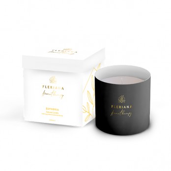 Power Health Fleriana Aromatherapy Natural Candle Aroma Euphoria 235ml | Αρωματικό Κερί Σόγιας σε Βάζο 