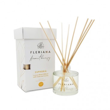 Power Health Fleriana Aromatherapy Luxury Reed Diffuser Euphoria 100ml | Αρωματικά Sticks για Ευφορία & Αναζωογόνηση 