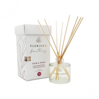 Power Health Fleriana Aromatherapy Luxury Reed Diffuser Calm & Peace 100ml | Αρωματικά Sticks για Ευεξία & Χαλάρωση