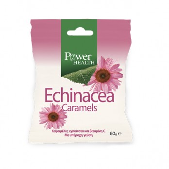 Power Health Echinacea Caramels 60gr |Καραμέλες Εχινάκειας για τον Ερεθισμένο Λαιμό, το Βήχα & την Ενίσχυση της Άμυνας του Οργανισμού