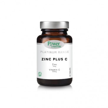 Power Health Platinum Range Zinc Plus C 30tabs | Συμπλήρωμα Διατροφής με Ψευδάργυρο και Βιταμίνη C για το Ανοσοποιητικό 