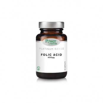 Power Health Platinum Range Folic Acid 400mg 30caps | Συμπλήρωμα Διατροφής με Φολικό Οξύ