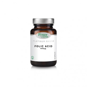 Power Health Platinum Range Folic Acid 400mg 30caps | Συμπλήρωμα Διατροφής με Φολικό Οξύ