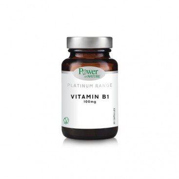 Power Health Platinum Range Vitamin B1 100mg 30caps | Συμπλήρωμα Διατροφής με Βιταμίνη Β1 100mg