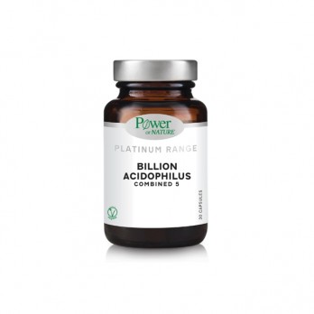 Power Health Platinum Range Billion Acidophilus Combined 5 30caps | Συμπλήρωμα Διατροφής Εξειδικευμένος Συνδυασμός 5 Προβιοτικών Στελεχών