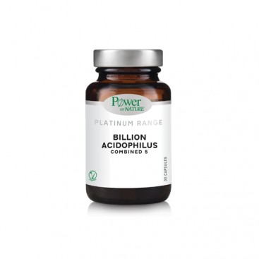 Power Health Platinum Range Billion Acidophilus Combined 5 30caps | Συμπλήρωμα Διατροφής Εξειδικευμένος Συνδυασμός 5 Προβιοτικών Στελεχών