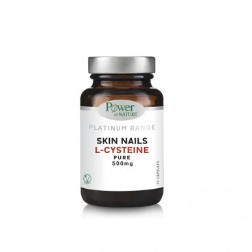 Power Health Platinum Range Skin Nails L-Cysteine Pure 500mg 30caps | Συμπλήρωμα Διατροφής με L-Κυστεΐνη 500mg 