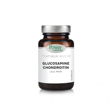 Power Health Platinum Range Glucosamine Chondroitin 30caps | Συμπλήρωμα Διατροφής με Γλυκοζαμίνη & Χονδροϊτίνη σε Θειική Μορφή σε Συνδυασμό με MSM