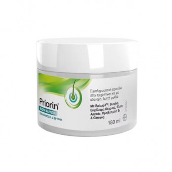 Priorin Hair Mask 180ml |  Μάσκα Μαλλιών Συμπληρωματική Φροντίδα στην Τριχόπτωση και στα Αδύναμα, Λεπτά Μαλλιά 