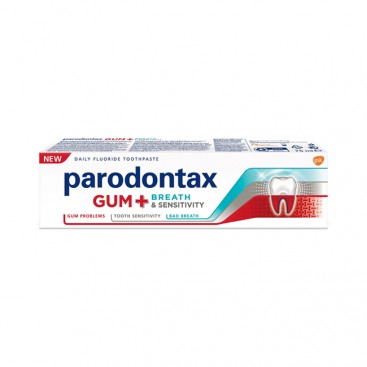 Parodontax Gum+ Breath & Sensitivity 75ml | Οδοντόκρεμα για Υγιή Ούλα & Δροσερή Αναπνοή