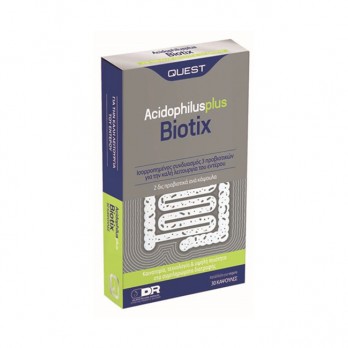 Quest Acidophilus Plus Biotix 30caps | Προβιοτικό Συμπλήρωμα Διατροφής