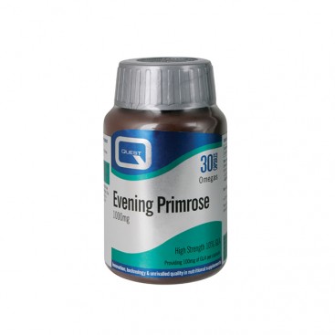 Quest Evening Primrose 1000mg 30caps | Συμπλήρωμα Διατροφής με Εκχύλισμα Νυχτολούλουδου