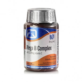 Quest Mega B Complex Plus with 1000mg Vitamin C 60tabs | Σύμπλεγμα Βιταμινών Β με Βιταμίνη C