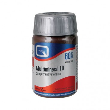 Quest Multimineral 10, 60 tabs | Συμπλήρωμα Διατροφής με Μέταλλα