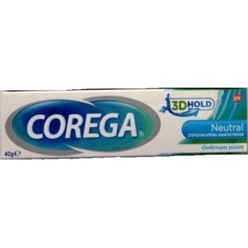 Corega Neutral 40g | Στερεωτική Κρέμα Τεχνητής Οδοντοστοιχίας Με Ουδέτερη Γεύση