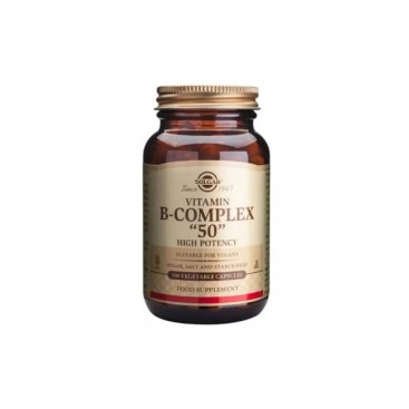 Solgar Vitamin B Complex ''50'' 100veg.caps | Σύμπλεγμα Βιταμινών Β